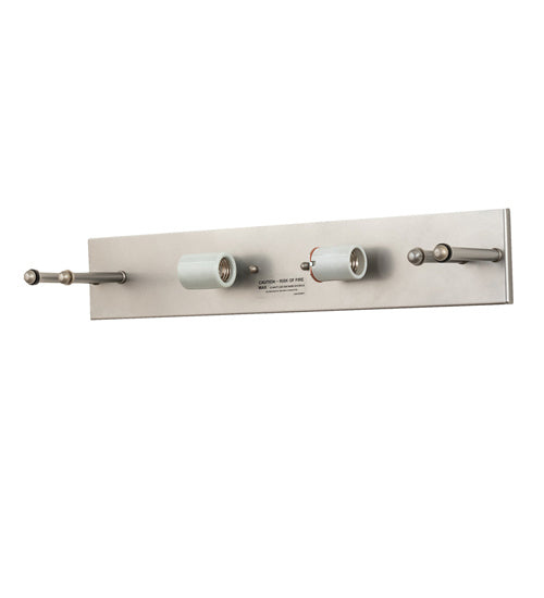 Meyda Tiffany Quadrato 243473 Bath Vanity Light 24 in. wide - Nickel