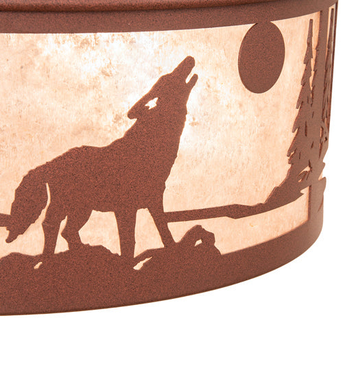 Meyda Tiffany Wolf On The Loose 243533 Ceiling Light - Rust