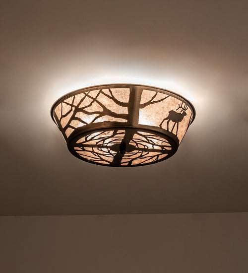Meyda Tiffany Elk On The Loose 245629 Ceiling Light - Antique Copper