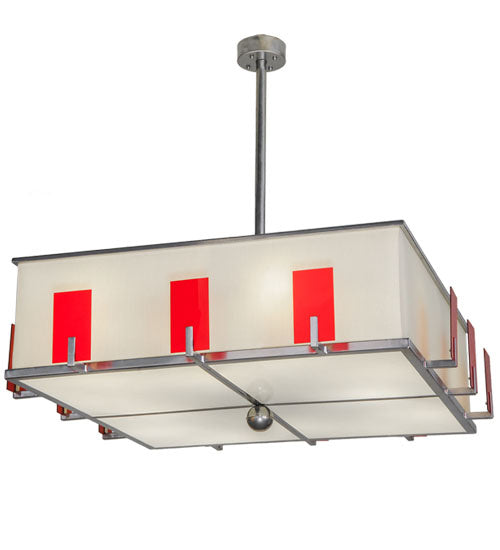 Meyda Tiffany Quadrato 246504 Pendant Light - Chrome