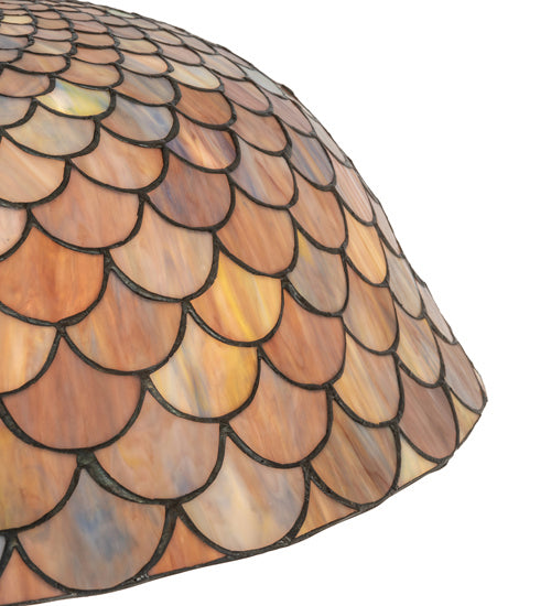 Meyda Tiffany Tiffany Fishscale 73157 Pendant Light - Mahogany Bronze