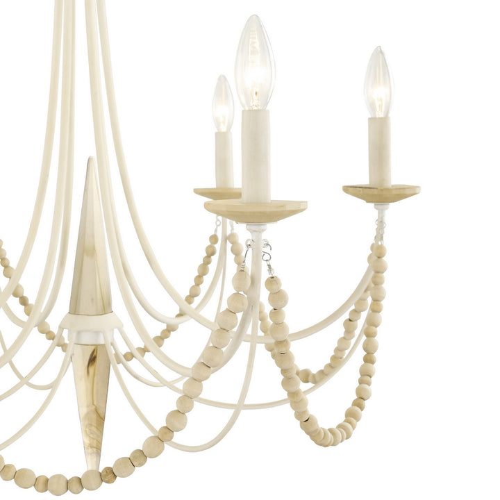 Varaluz Brentwood 350C06CW Chandelier Light - Country White