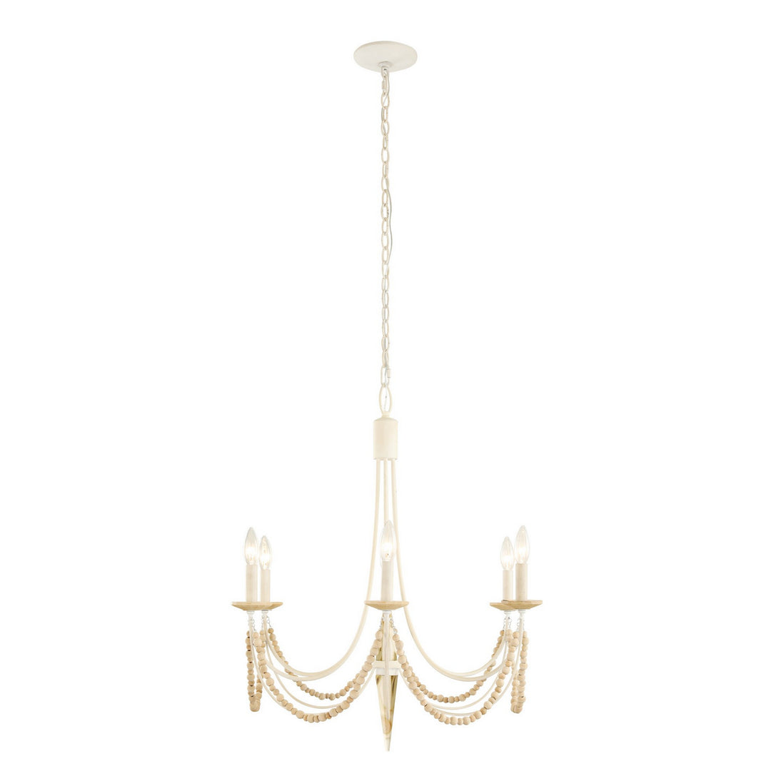 Varaluz Brentwood 350C06CW Chandelier Light - Country White