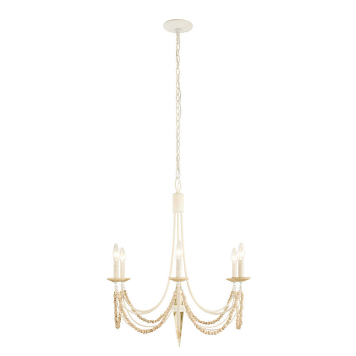Varaluz Brentwood 350C06CW Chandelier Light - Country White
