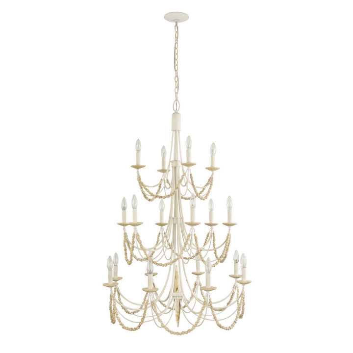 Varaluz Brentwood 350C18CW Chandelier Light - Country White