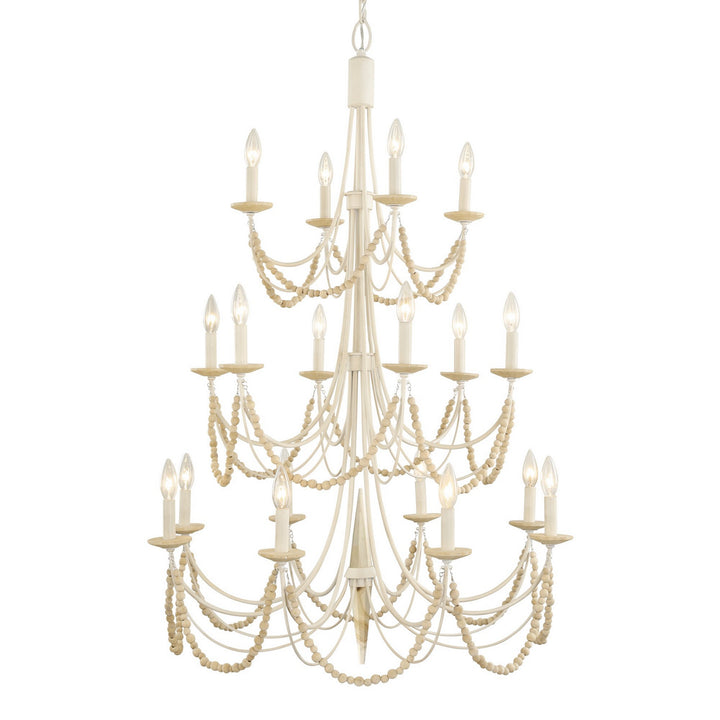 Varaluz Brentwood 350C18CW Chandelier Light - Country White