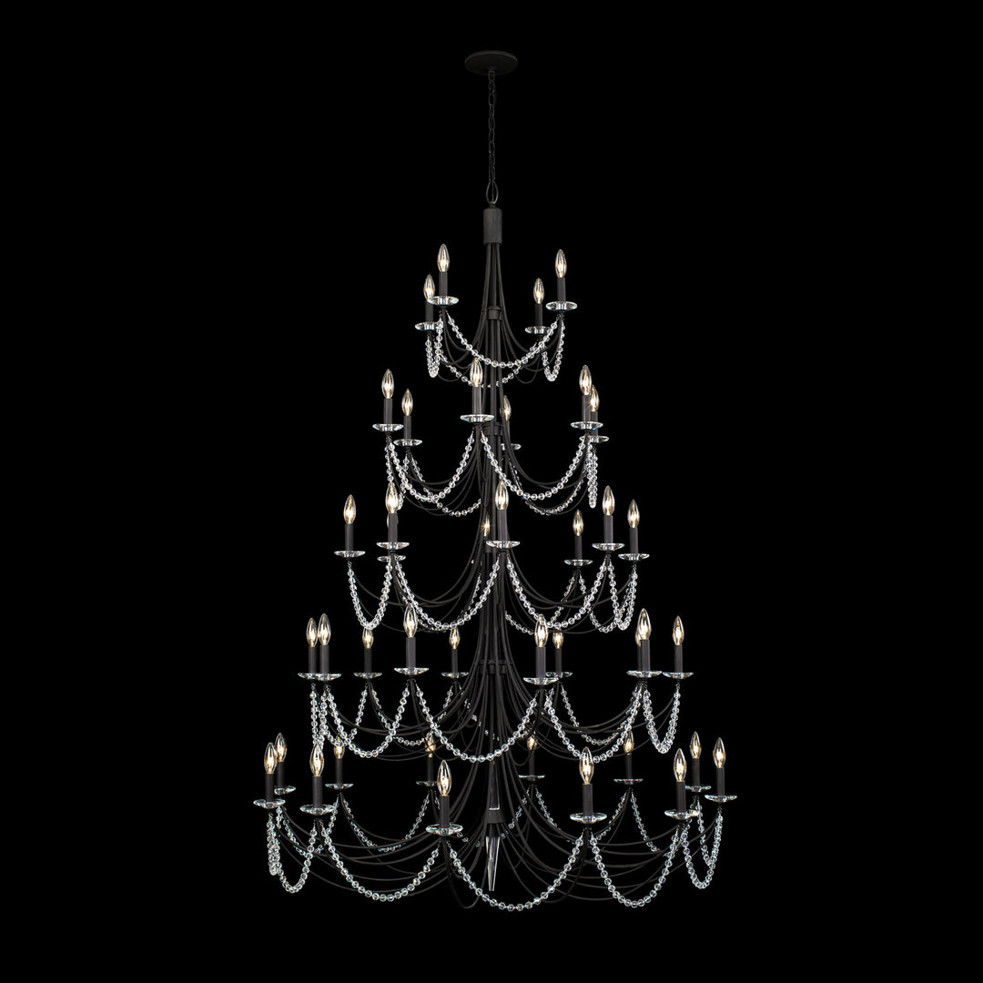 Varaluz Brentwood 350C40CB Chandelier Light - Carbon