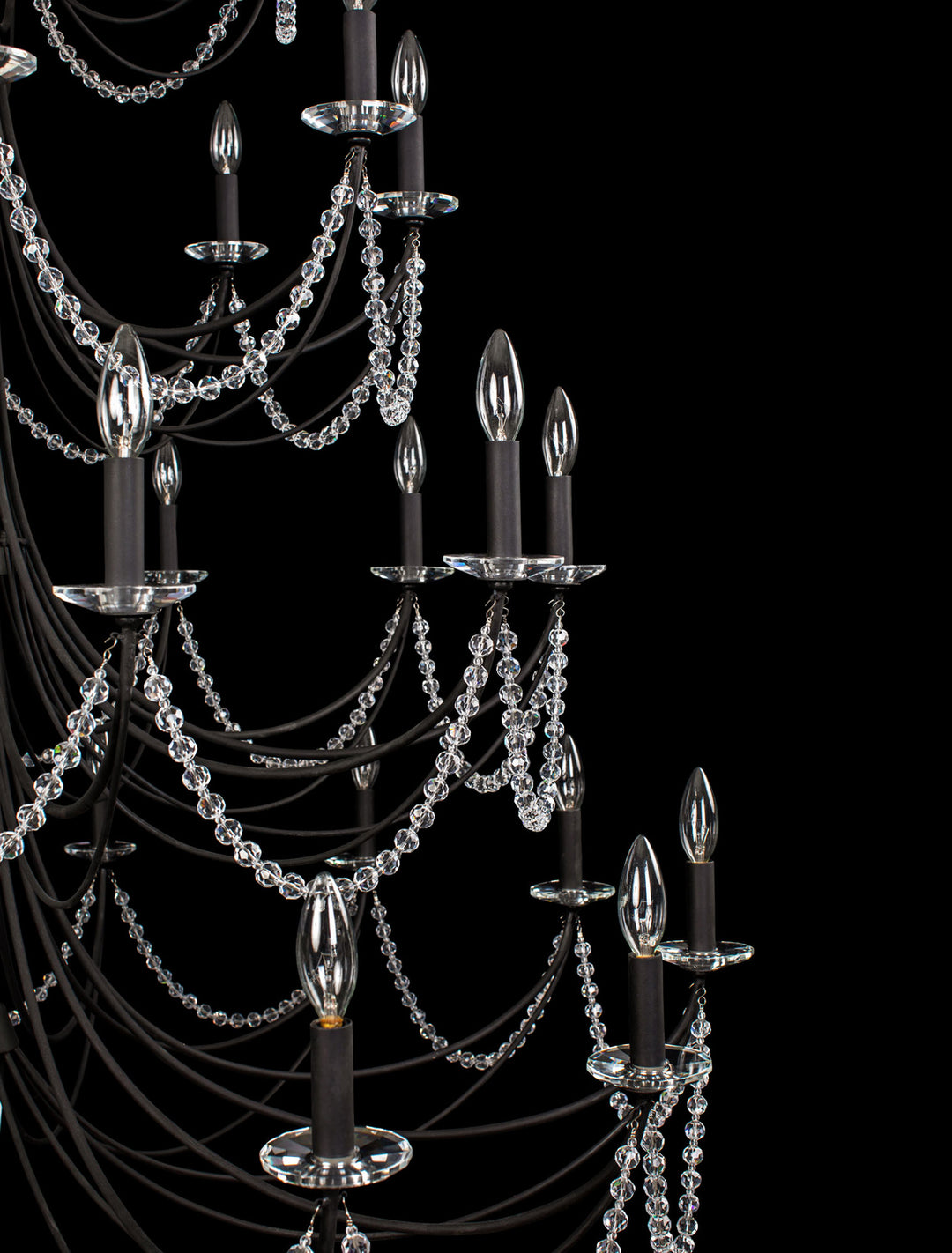 Varaluz Brentwood 350C40CB Chandelier Light - Carbon