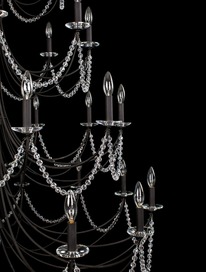 Varaluz Brentwood 350C40CB Chandelier Light - Carbon