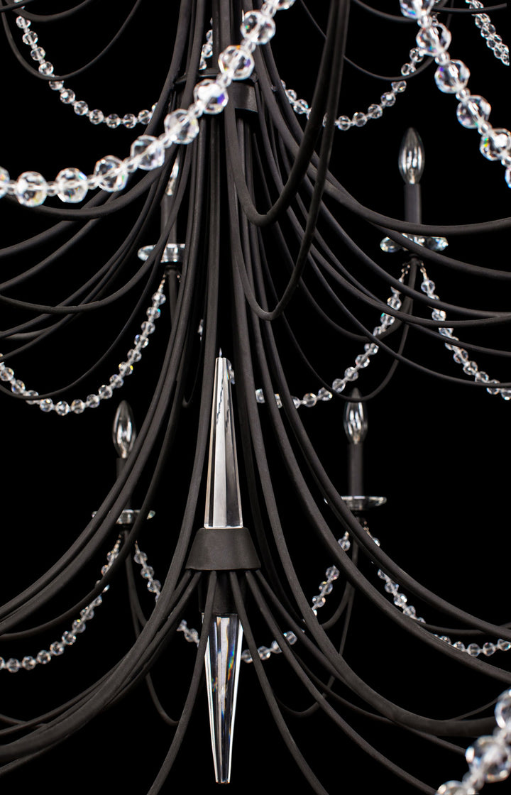 Varaluz Brentwood 350C40CB Chandelier Light - Carbon