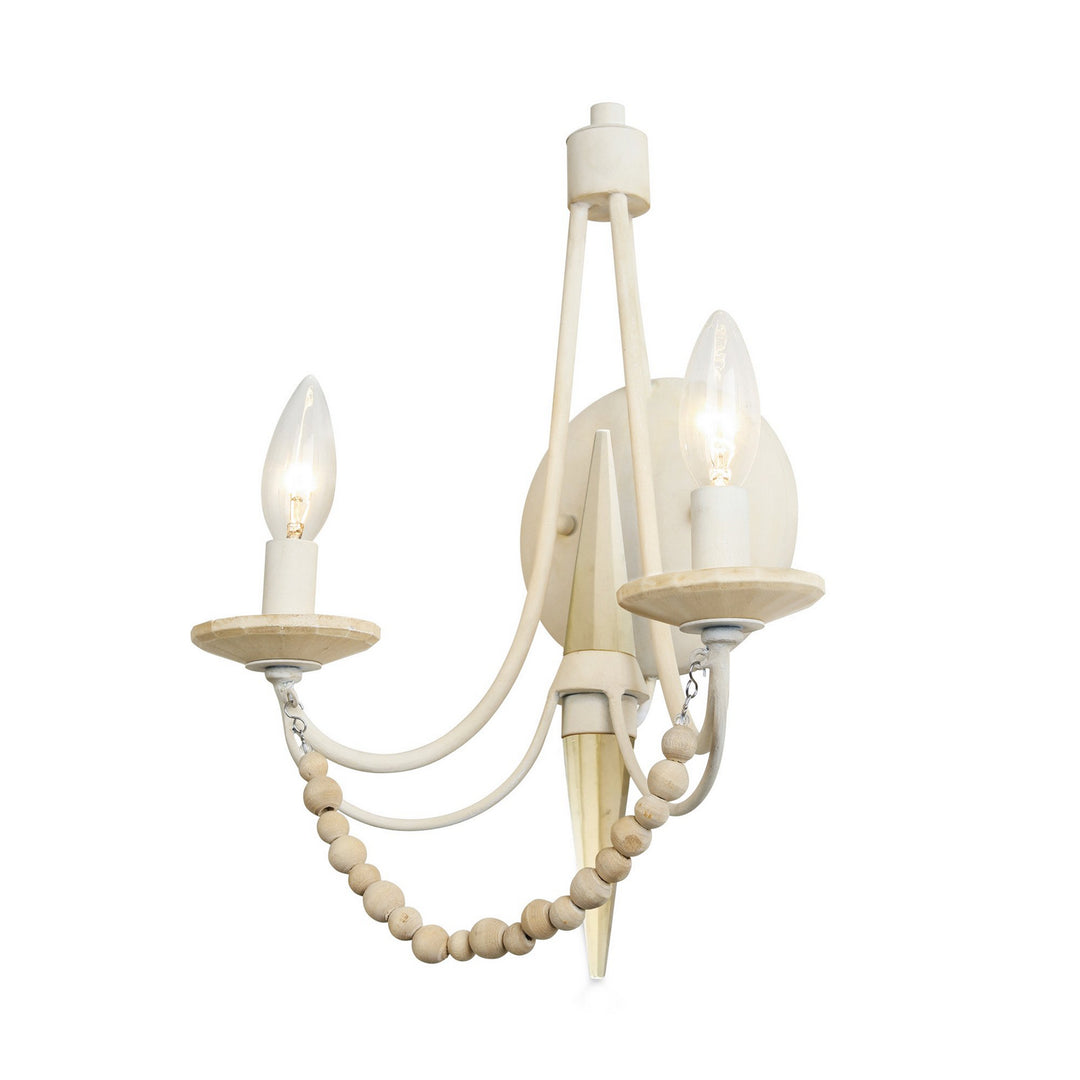 Varaluz Brentwood 350W02CW Wall Sconce Light - Country White