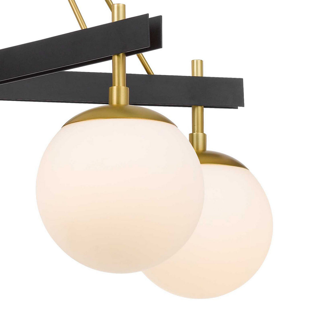 Varaluz Allie 352C05BLSB Chandelier Light - Black/Satin Brass