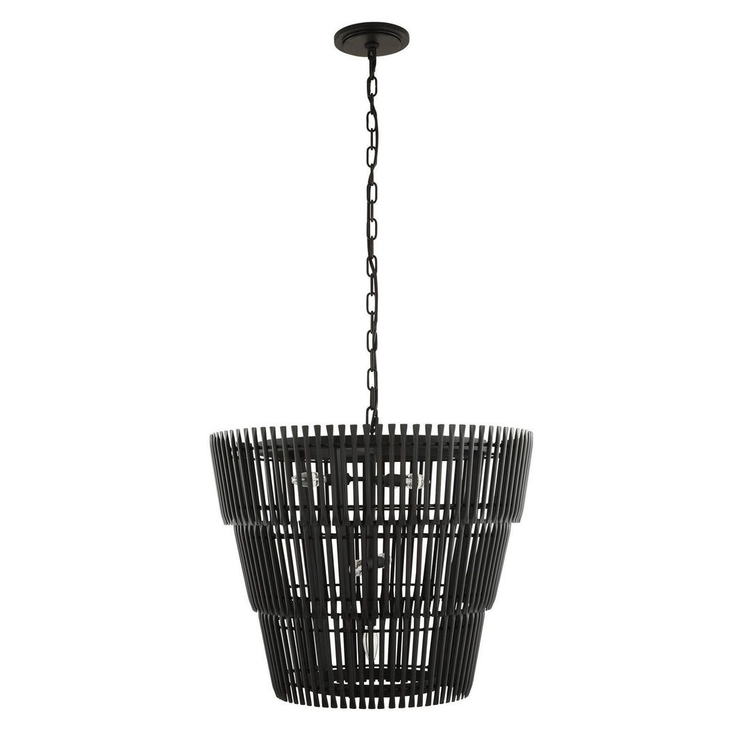 Varaluz Apollo 355P06CB Chandelier Light - Carbon Black