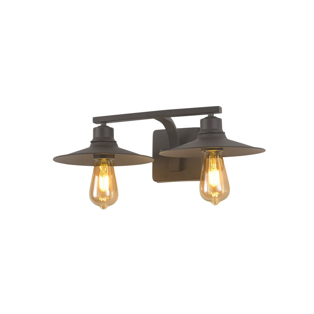 Varaluz Clayton 356B02DC Bath Vanity Light 19 in. wide - Dark Coffee
