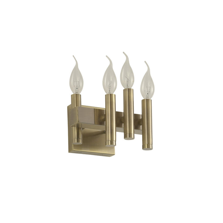 Varaluz Collette 357B04LBB Bath Vanity Light 8 in. wide - Antique Brass