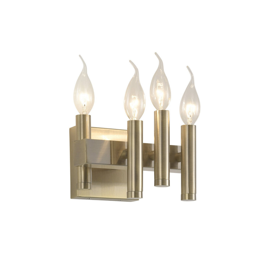 Varaluz Collette 357B04RBB Bath Vanity Light 8 in. wide - Antique Brass