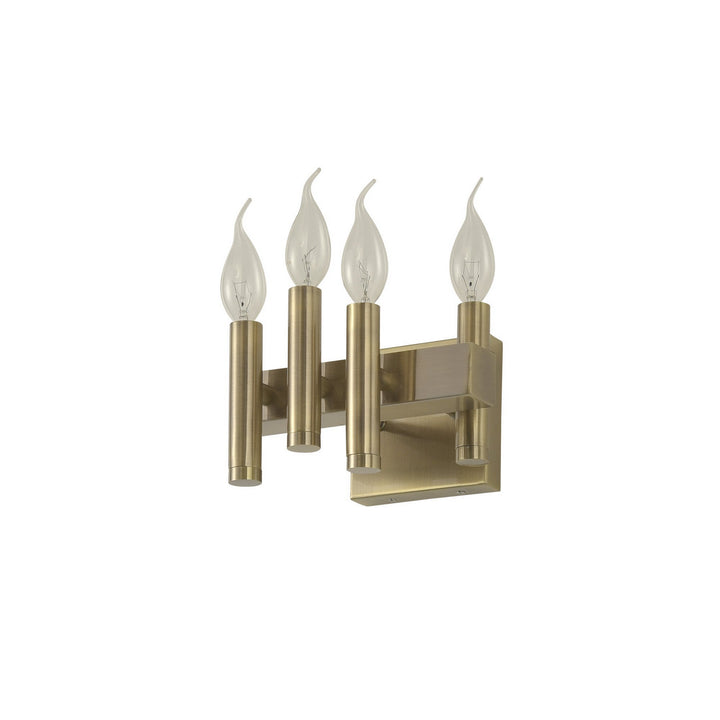 Varaluz Collette 357B04RBB Bath Vanity Light 8 in. wide - Antique Brass