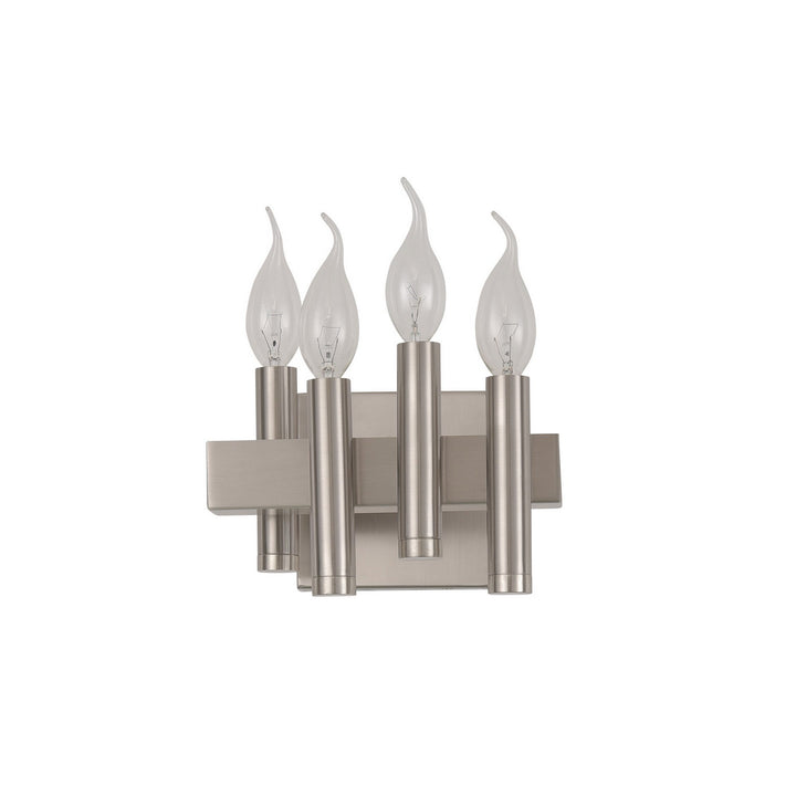Varaluz Collette 357B04RSN Bath Vanity Light 8 in. wide - Satin Nickel