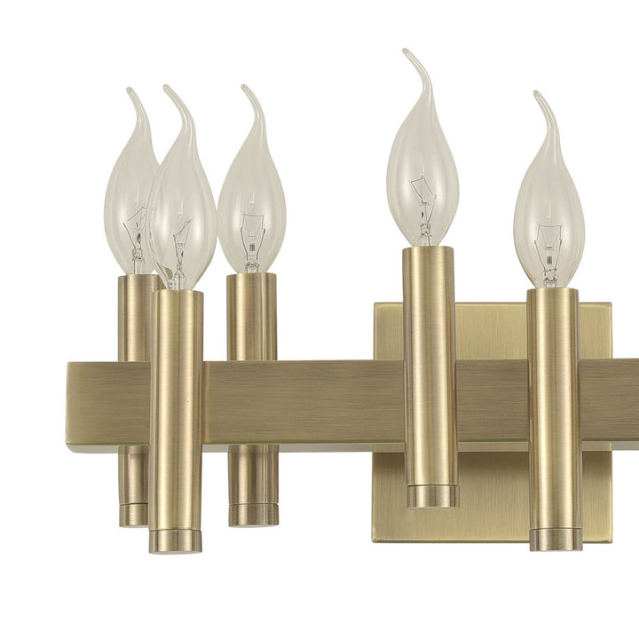 Varaluz Collette 357B08BB Bath Vanity Light 16 in. wide - Antique Brass