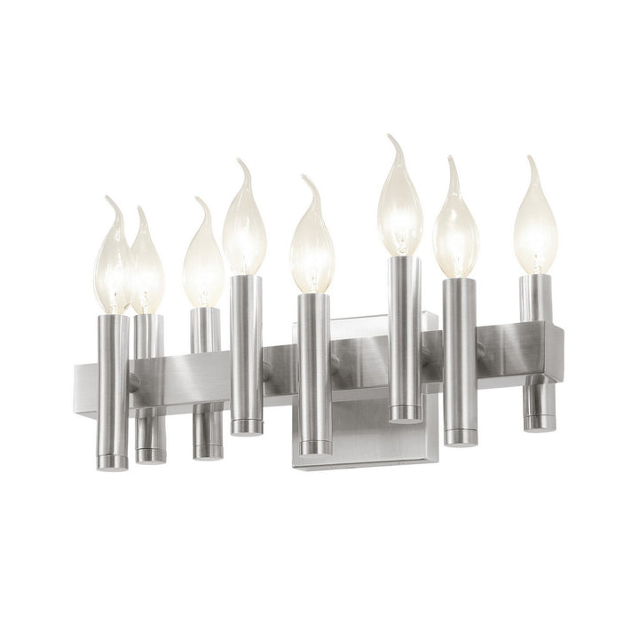 Varaluz Collette 357B08SN Bath Vanity Light 16 in. wide - Satin Nickel