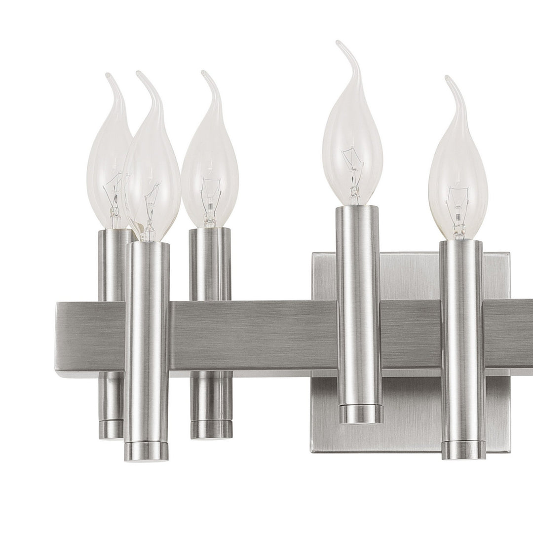 Varaluz Collette 357B08SN Bath Vanity Light 16 in. wide - Satin Nickel