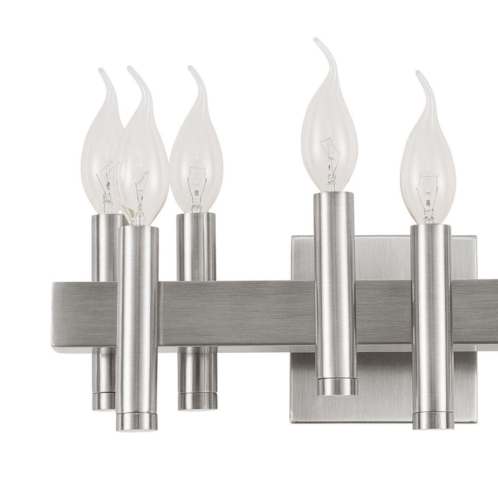 Varaluz Collette 357B08SN Bath Vanity Light 16 in. wide - Satin Nickel