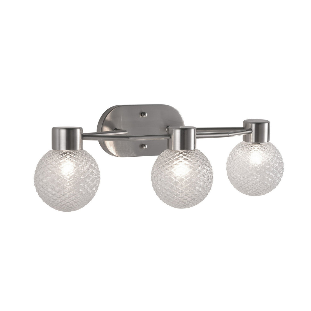 Varaluz Kiara 358B03BN Bath Vanity Light 24 in. wide - Brushed Nickel