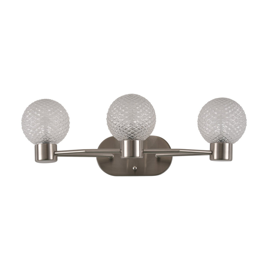Varaluz Kiara 358B03BN Bath Vanity Light 24 in. wide - Brushed Nickel