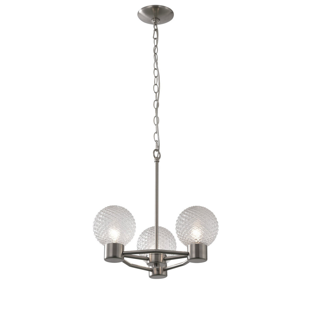 Varaluz Kiara 358P03BN Chandelier Light - Brushed Nickel