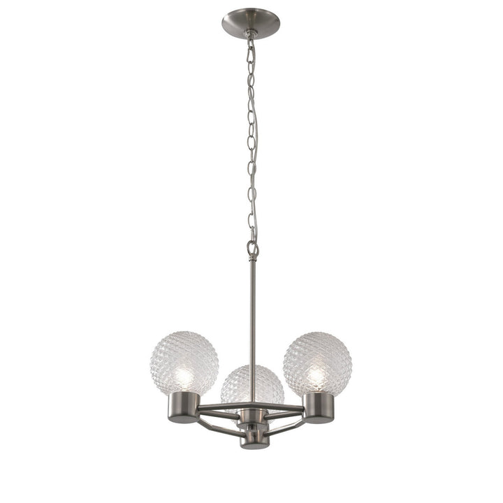 Varaluz Kiara 358P03BN Chandelier Light - Brushed Nickel