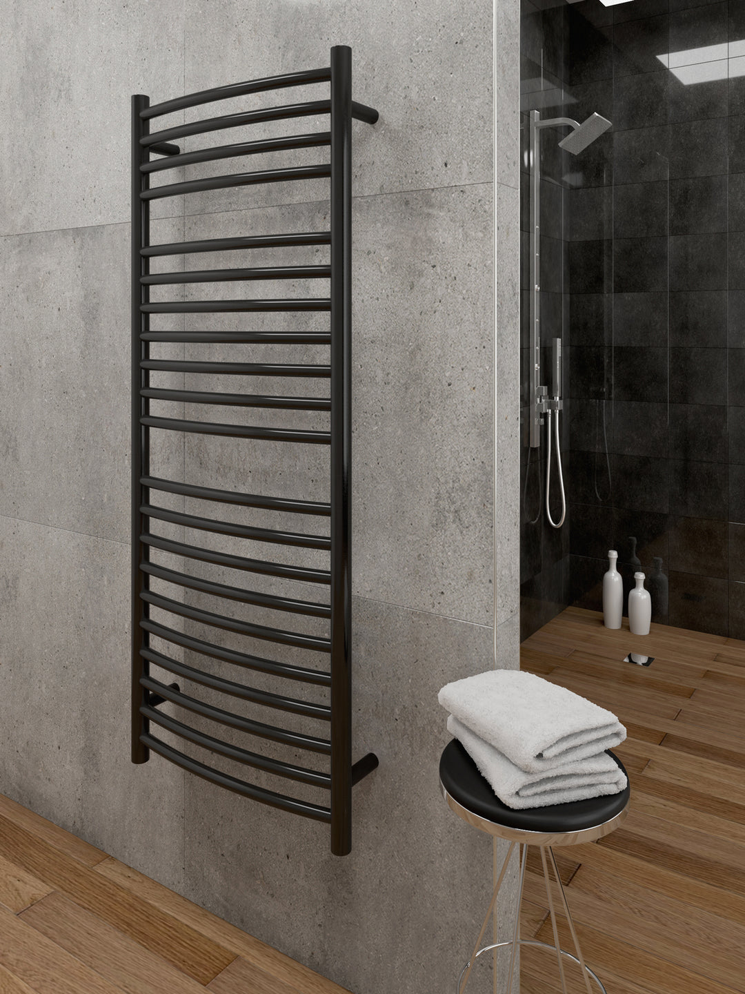 Paris Mirror HESTBLKRD21 Hestia Towel Warmer Plumbing Black