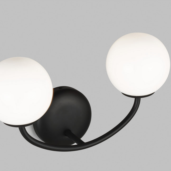 Visual Comfort Studio Galassia AEV1012MBK Bath Vanity Light 15 in. wide - Midnight Black