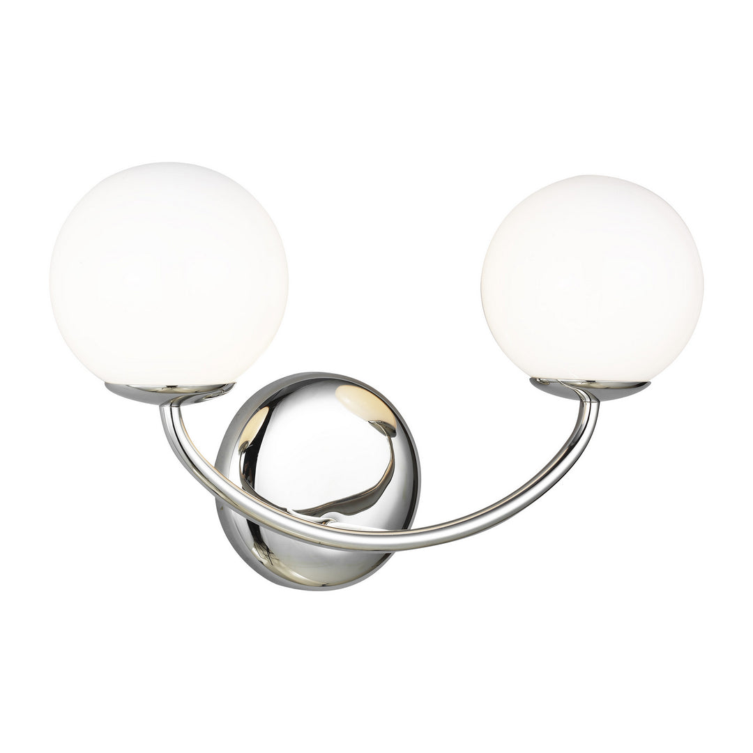 Visual Comfort Studio Galassia AEV1012PN Bath Vanity Light 15 in. wide - Polished Nickel