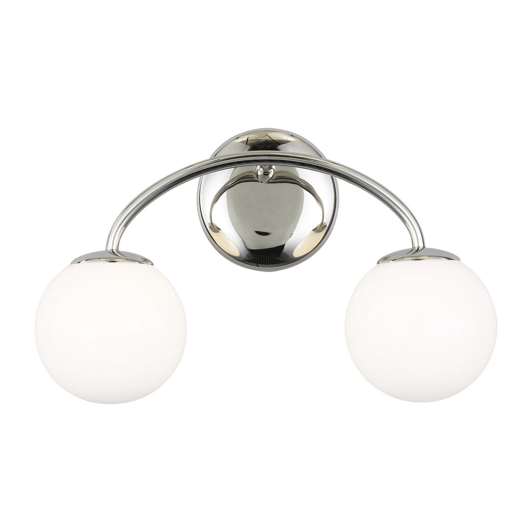 Visual Comfort Studio Galassia AEV1012PN Bath Vanity Light 15 in. wide - Polished Nickel