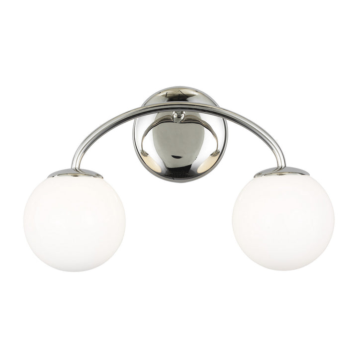 Visual Comfort Studio Galassia AEV1012PN Bath Vanity Light 15 in. wide - Polished Nickel