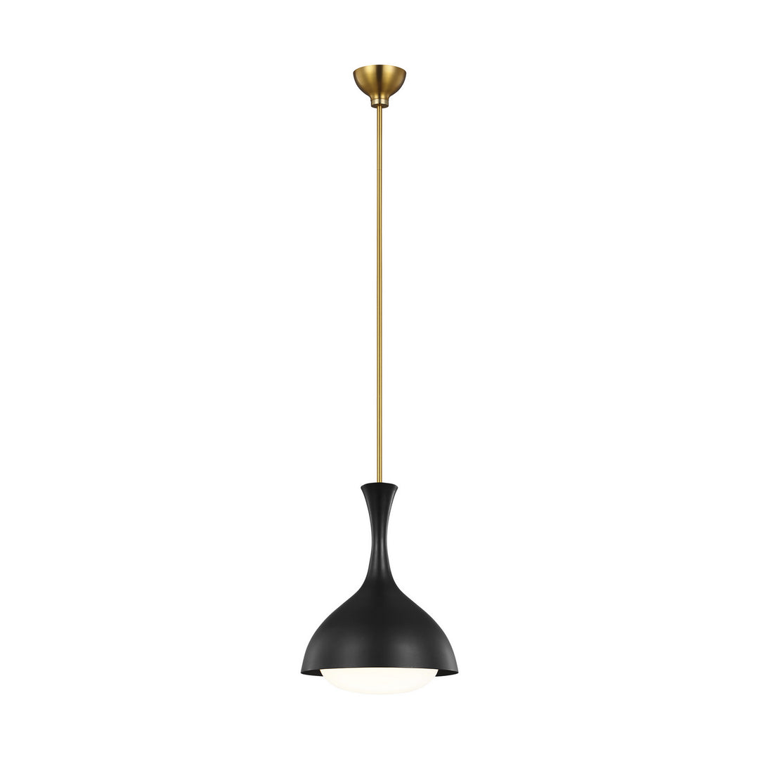 Visual Comfort Studio Lucerne AEP1011BBSMBK Pendant Light - Midnight Black and Burnished Brass