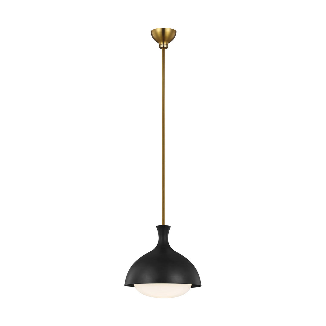Visual Comfort Studio Lucerne AEP1021BBSMBK Pendant Light - Midnight Black and Burnished Brass