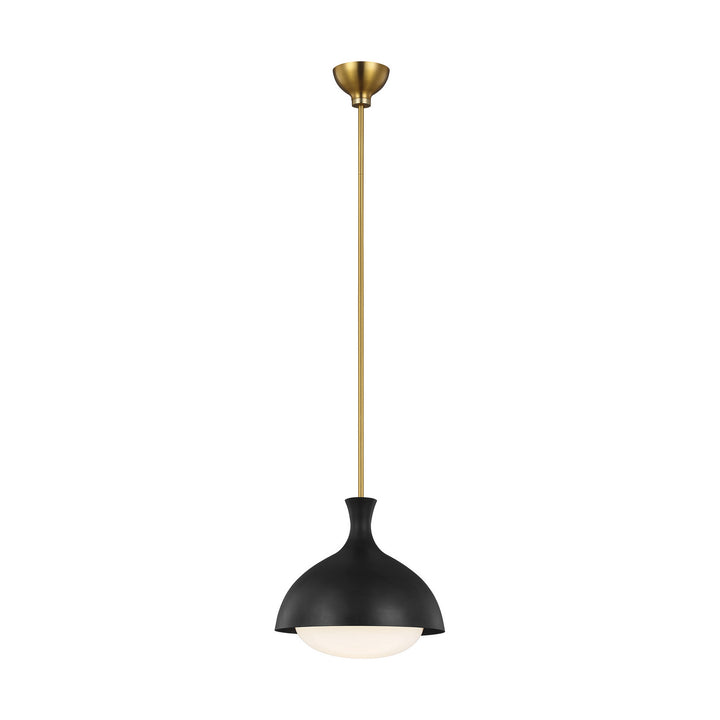 Visual Comfort Studio Lucerne AEP1021BBSMBK Pendant Light - Midnight Black and Burnished Brass