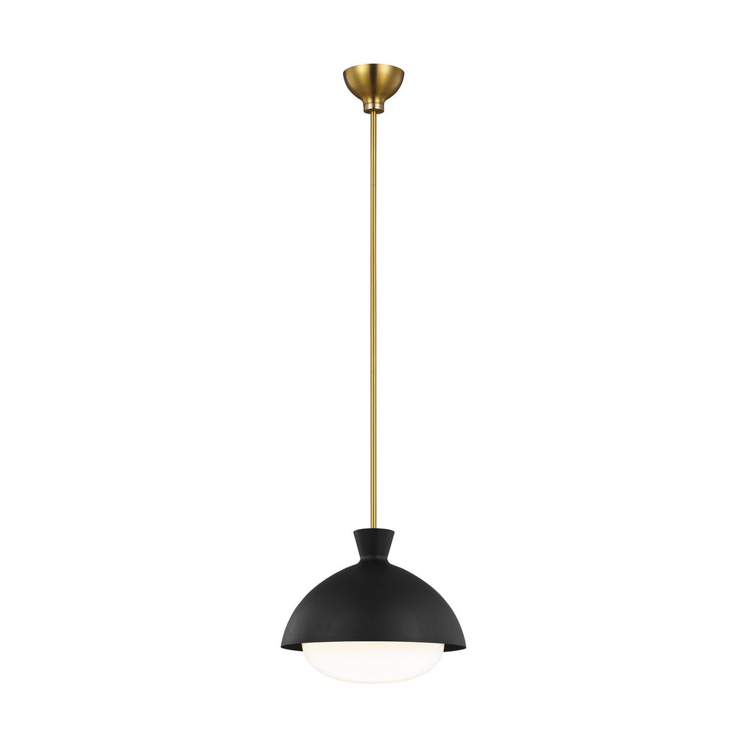 Visual Comfort Studio Lucerne AEP1031BBSMBK Pendant Light - Midnight Black and Burnished Brass