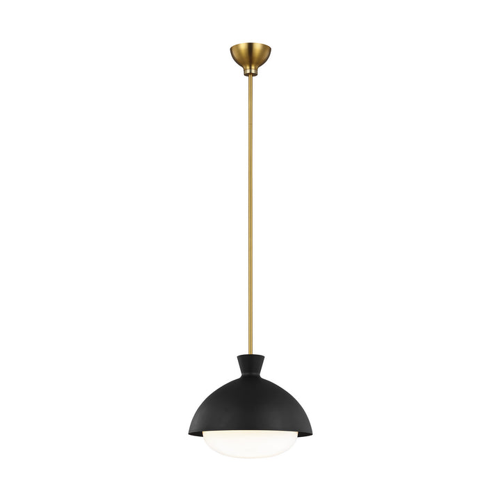 Visual Comfort Studio Lucerne AEP1031BBSMBK Pendant Light - Midnight Black and Burnished Brass