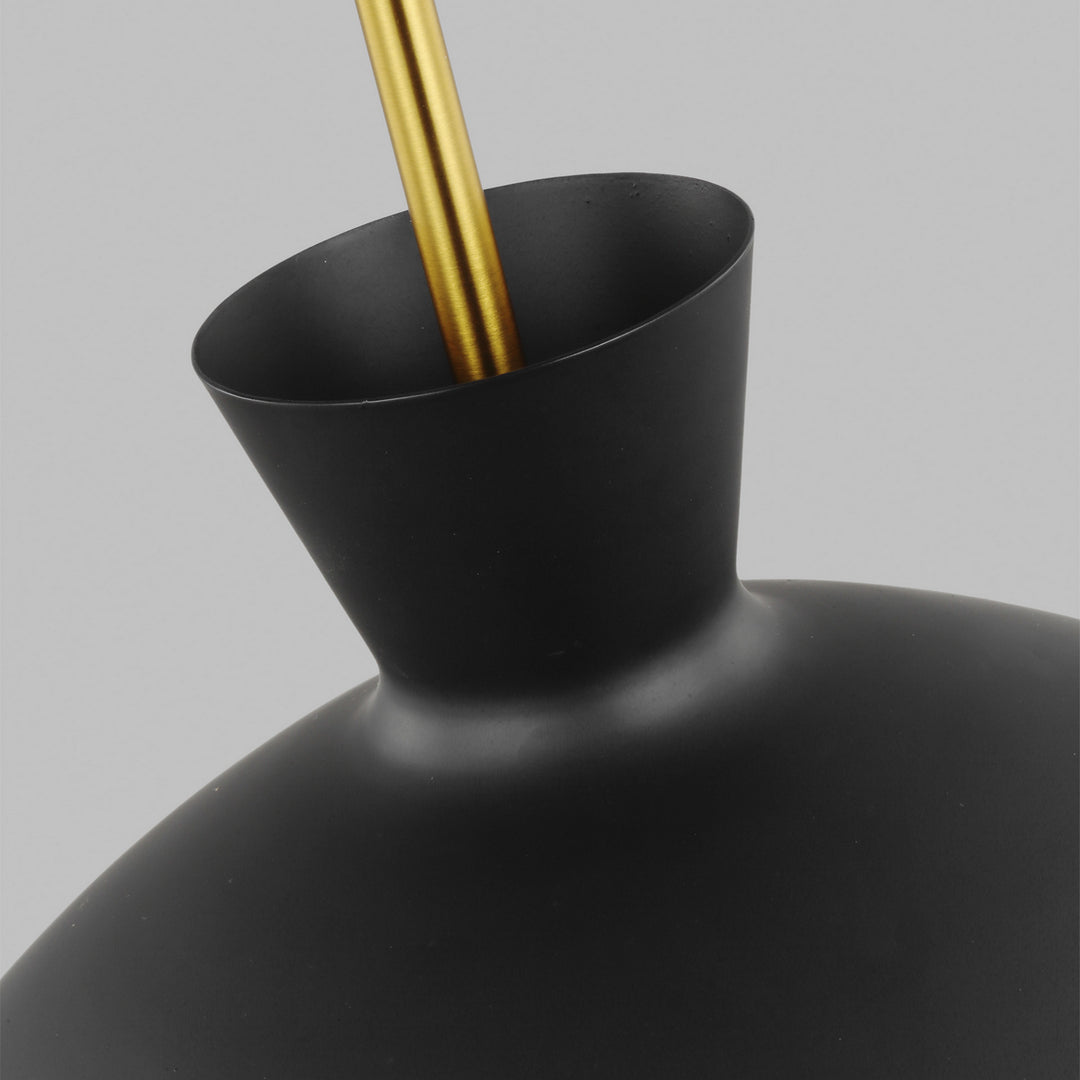 Visual Comfort Studio Lucerne AEP1031BBSMBK Pendant Light - Midnight Black and Burnished Brass