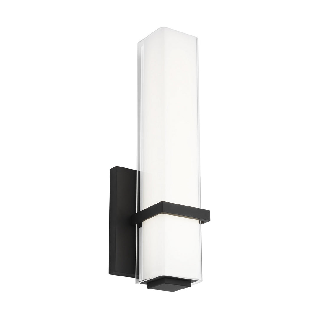 Visual Comfort Modern Milan 700BCMLN13WB-LED930-277 Wall Light - Nightshade Black
