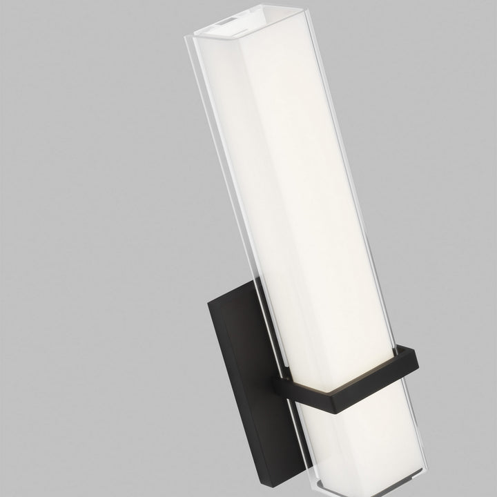 Visual Comfort Modern Milan 700BCMLN13WB-LED930-277 Wall Light - Nightshade Black
