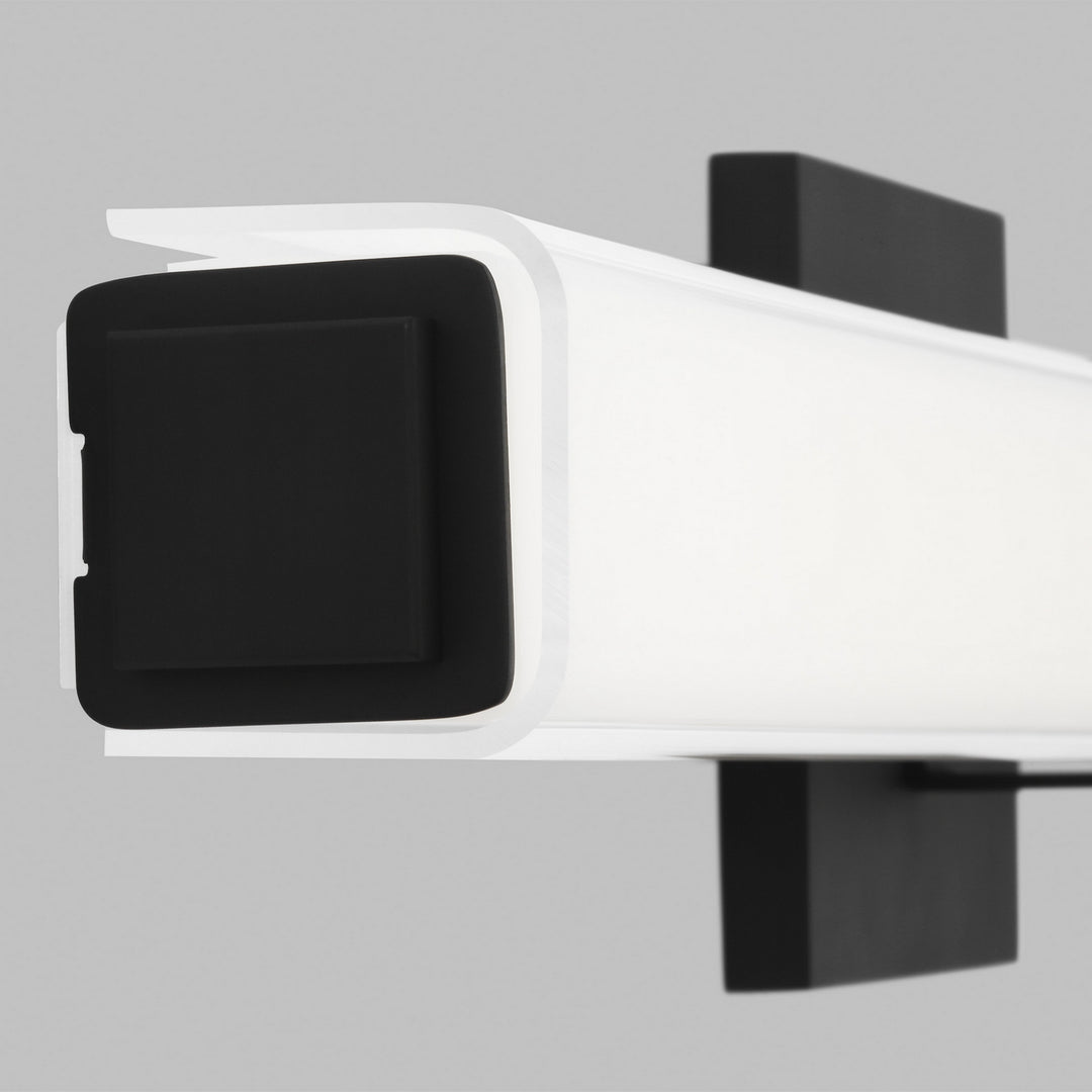 Visual Comfort Modern Milan 700BCMLN24WB-LED930 Bath Vanity Light 4 in. wide - Nightshade Black