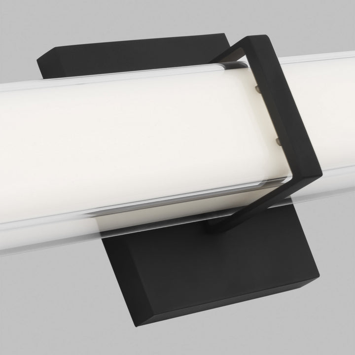 Visual Comfort Modern Milan 700BCMLN24WB-LED930 Bath Vanity Light 4 in. wide - Nightshade Black