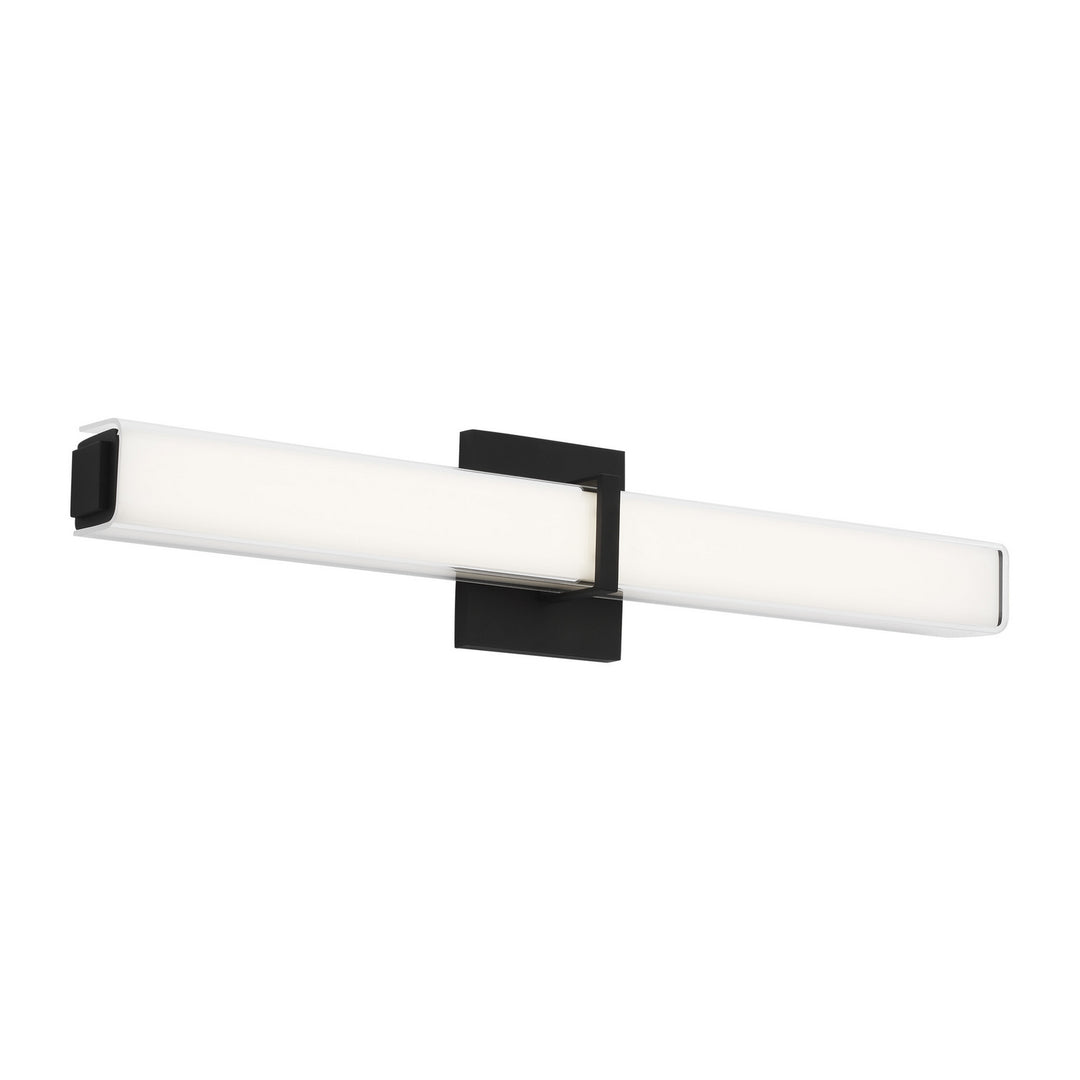 Visual Comfort Modern Milan 700BCMLN24WB-LED930-277 Bath Vanity Light 4 in. wide - Nightshade Black