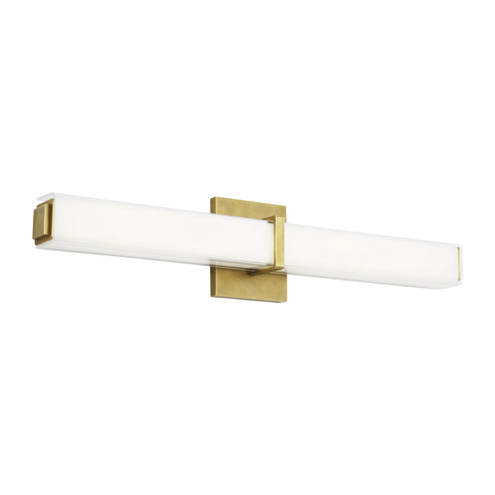 Visual Comfort Modern Milan 700BCMLN24WNB-LED930 Bath Vanity Light 4 in. wide - Natural Brass