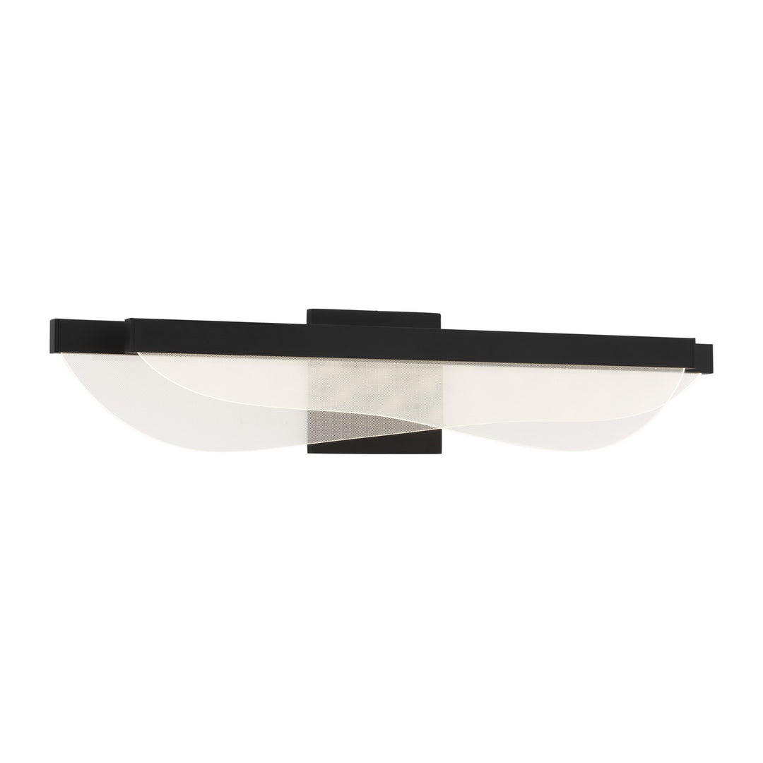Visual Comfort Modern Nyra 700BCNYR25B-LED930-277 Bath Vanity Light 5 in. wide - Nightshade Black