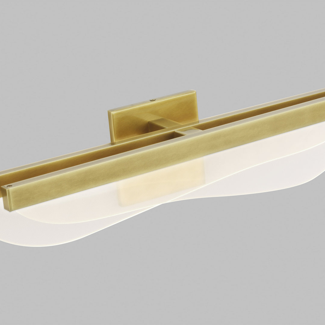 Visual Comfort Modern Nyra 700BCNYR25BR-LED930-277 Bath Vanity Light 5 in. wide - Plated Brass