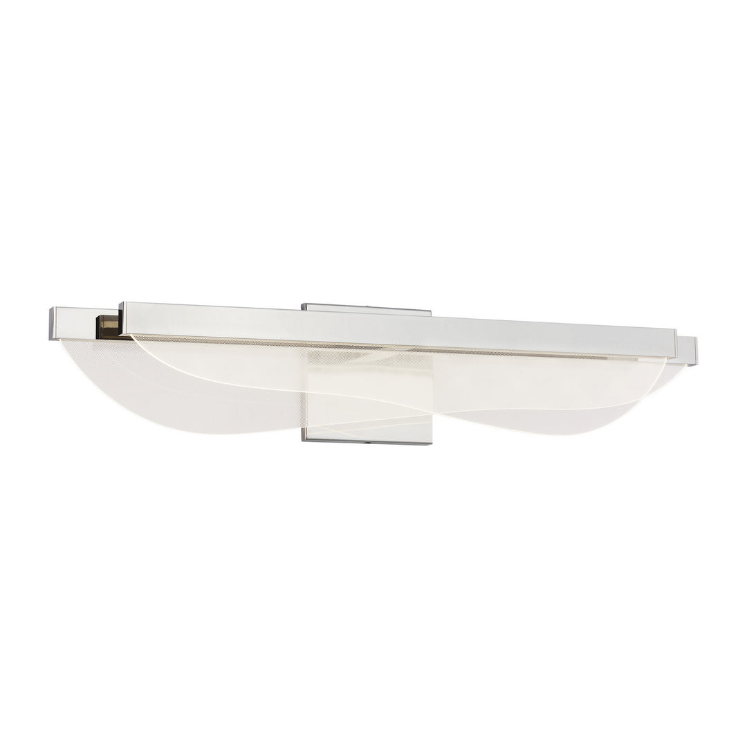 Visual Comfort Modern Nyra 700BCNYR25N-LED930-277 Bath Vanity Light 5 in. wide - Polished Nickel